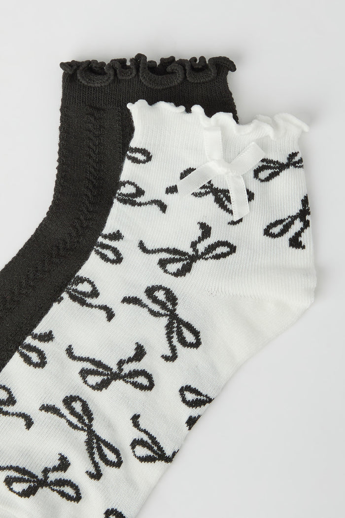 Bow Ruffle Socks (5 Pack)