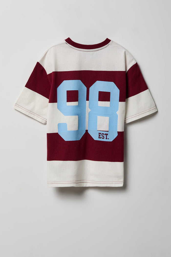 Boys Graphic Striped Boxy T-Shirt