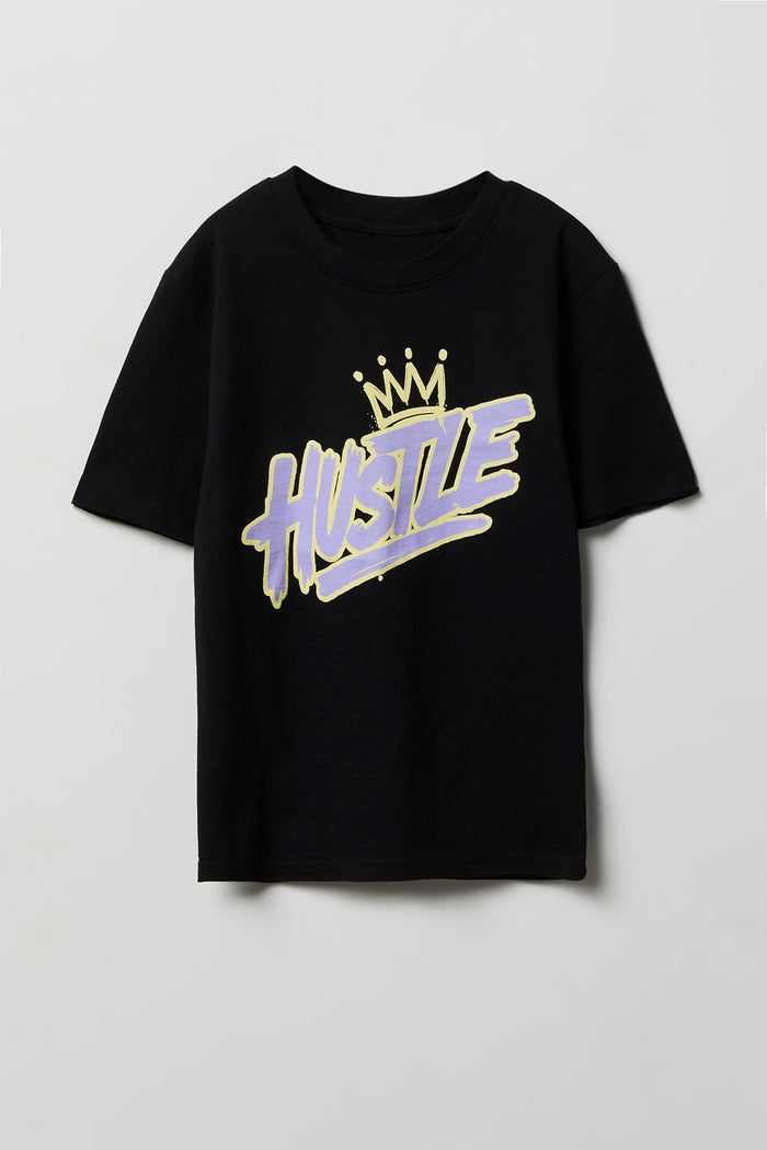 Boys Hustle Graphic T-Shirt