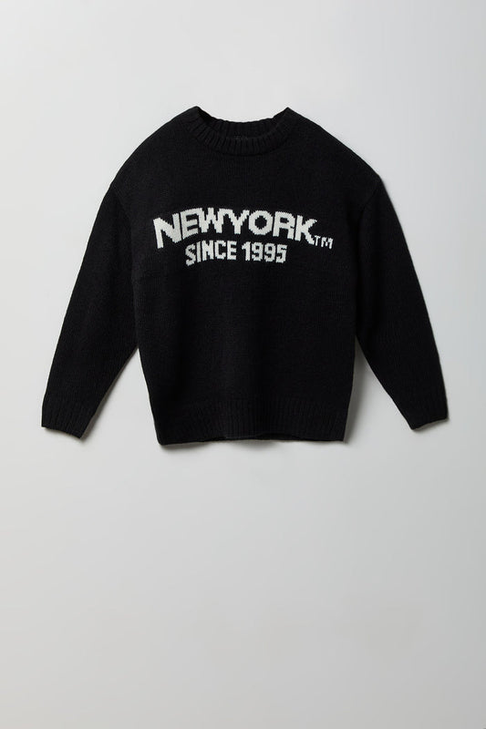 Boys Jacquard Knit Sweater