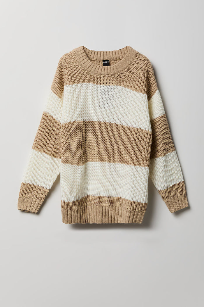 Boys Striped Boxy Sweater