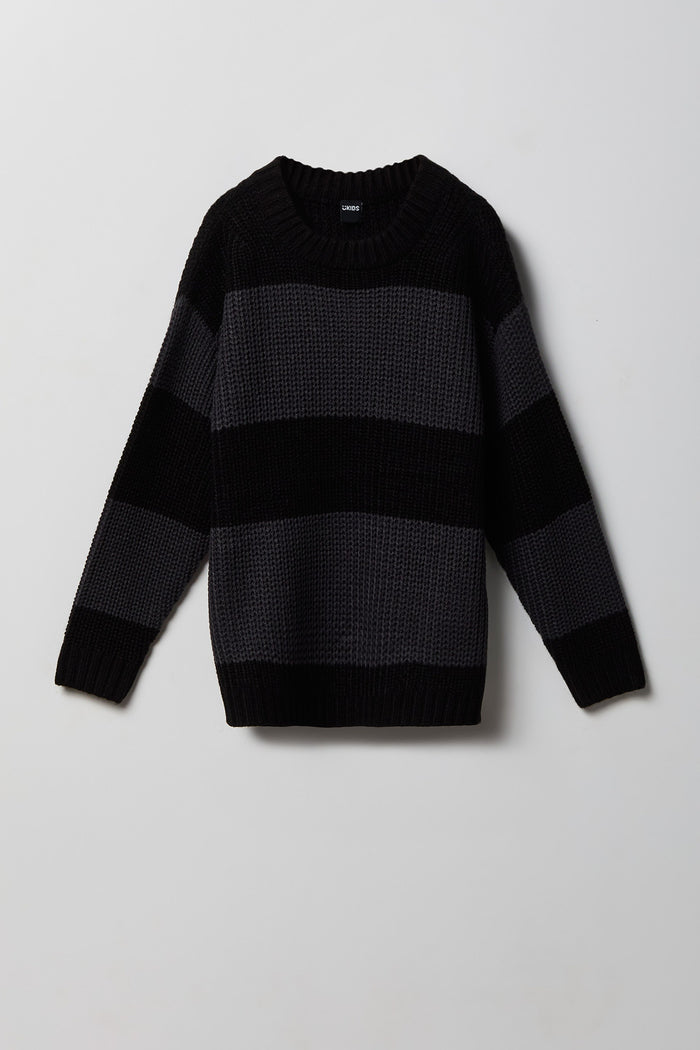 Boys Striped Boxy Sweater