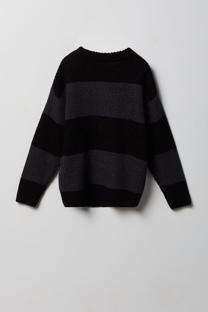 Boys Striped Boxy Sweater