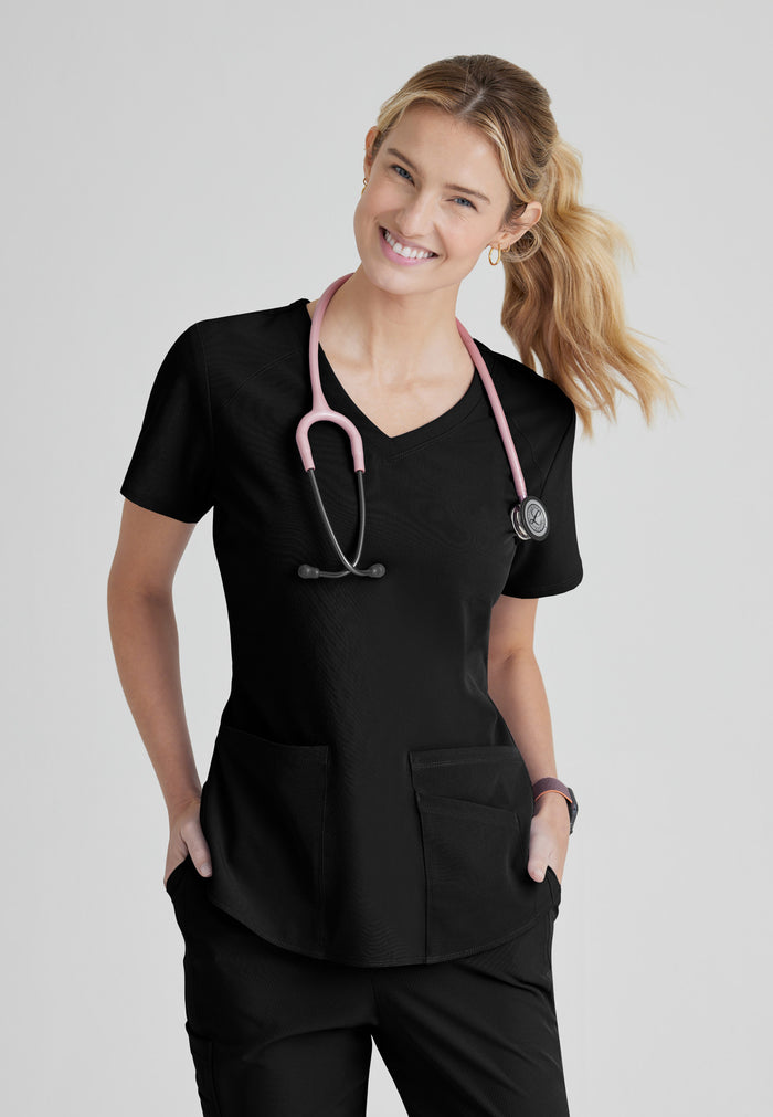 Breeze Top - Black - Grey's Anatomy Scrubs