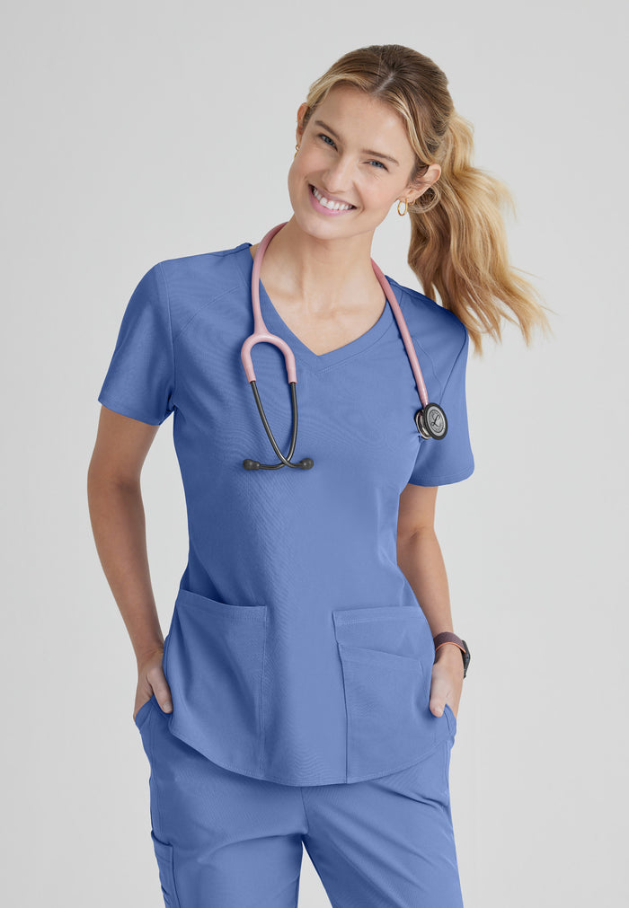 Breeze Top - Ciel Blue - Grey's Anatomy Scrubs