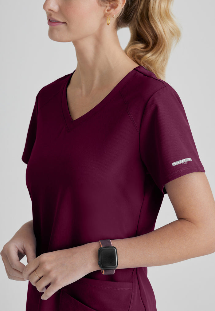 Breeze Top - Wine - Grey's Anatomy Scrubs