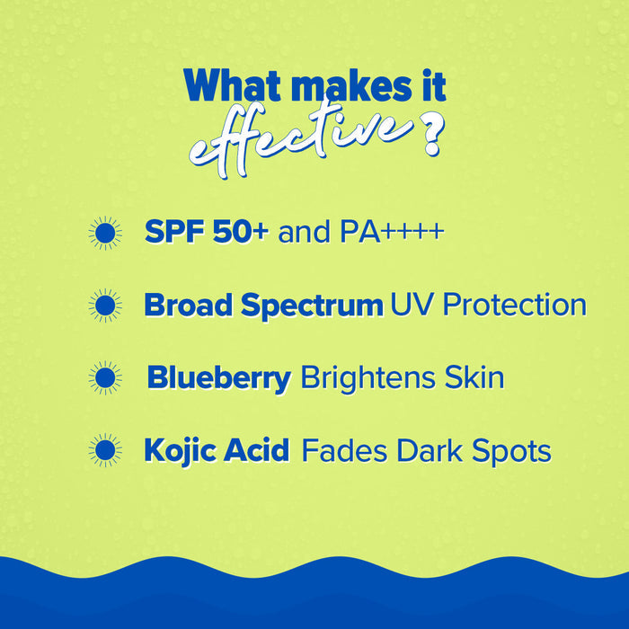 Sunscreen mist SPF 50 blueberry brightens skin effective