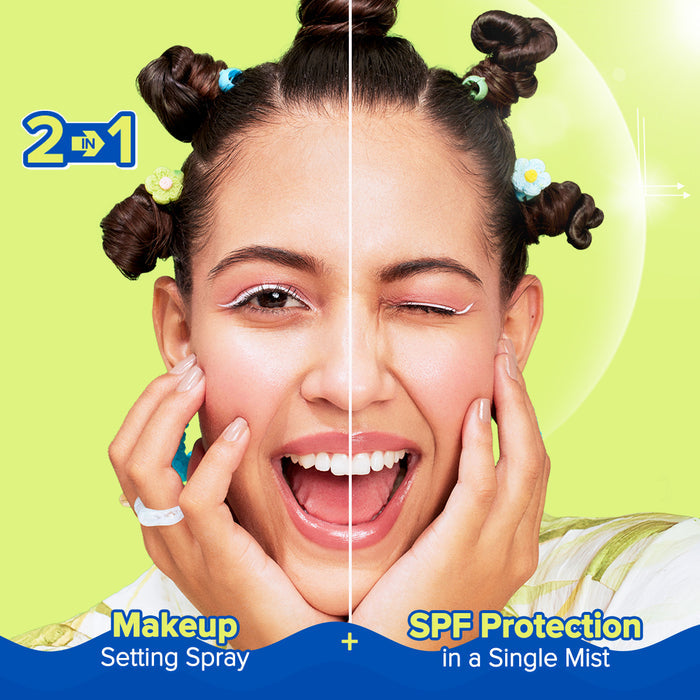 Sunscreen mist 2 in 1 makeup setting SPF protection
