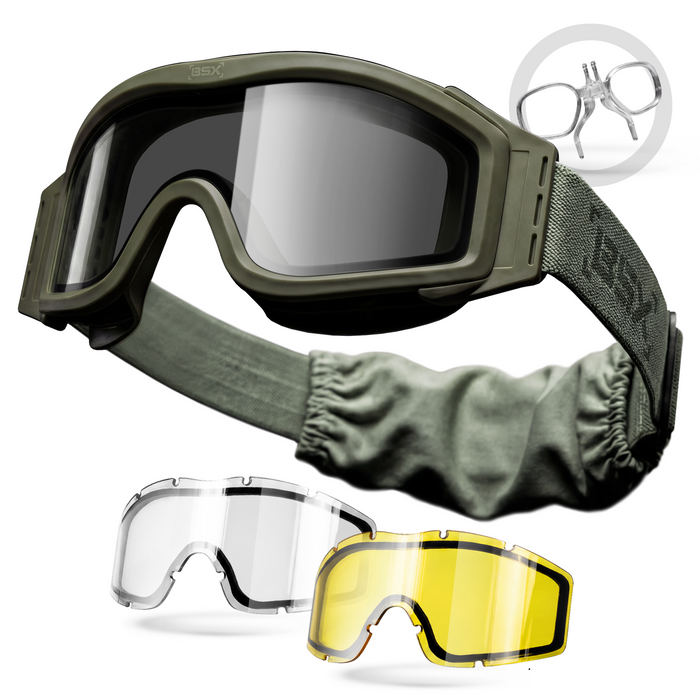 BSX Tango Goggle - Thermal w/ Multiple Lenses - Olive