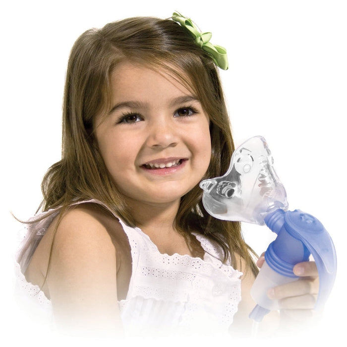 A child Holding Bubbles Nebulizer