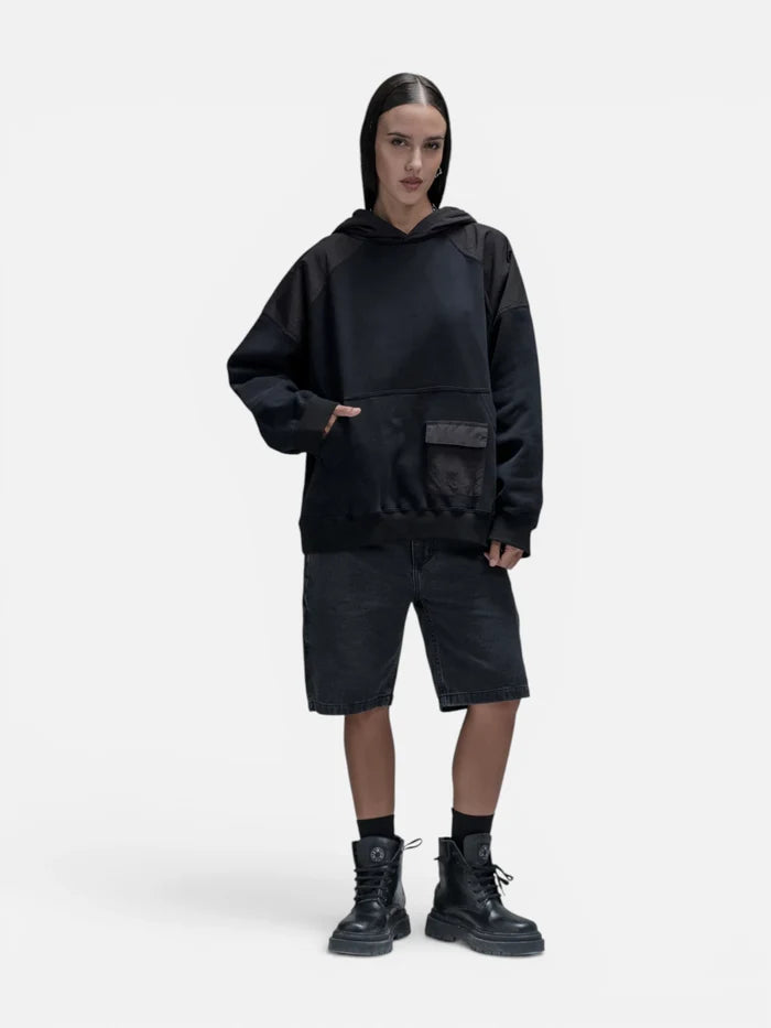 Buzo Hoodie Luxo Distopic Negro