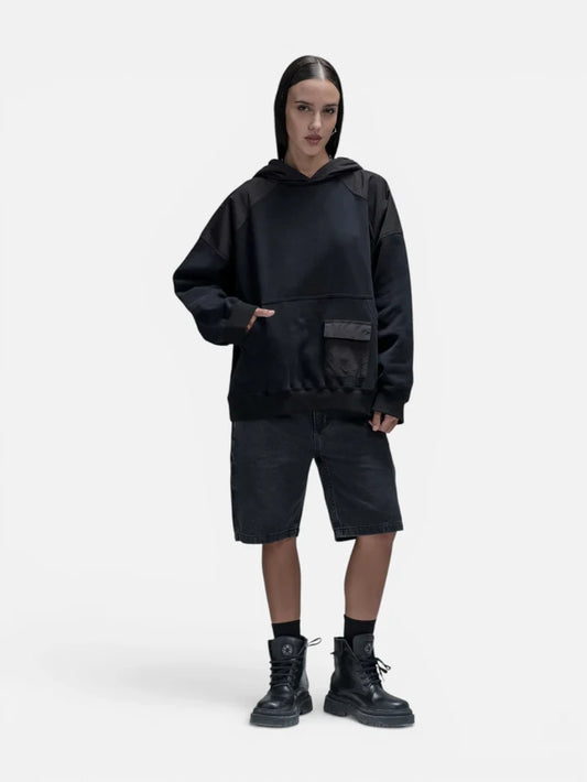 Buzo Hoodie Luxo Distopic Negro