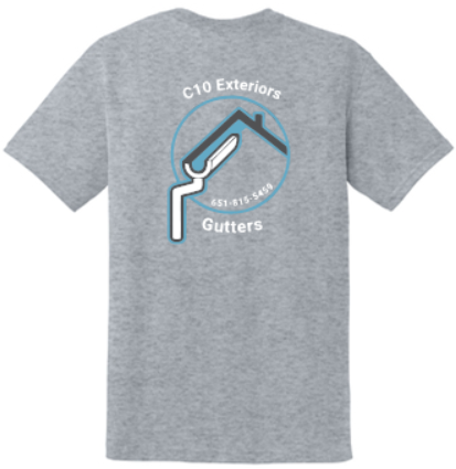 C10 EXTERIORS 50/50 COTTON/POLY SHORT SLEEVE TEE
