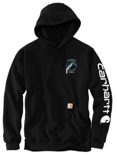 C10 EXTERIORS CARHARTT MIDWEIGHT HOODED LOGO SWEATSHIRT