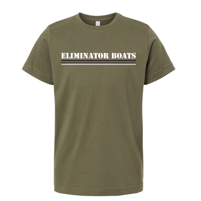 Camo Flag Youth T-Shirt - Military Green