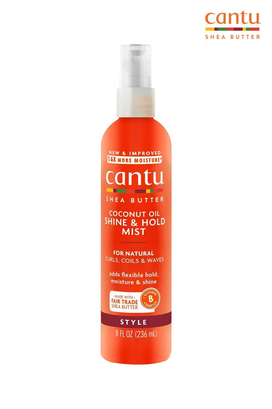 CANTU Shea Butter Coconut Oil Shine & Hold Mist - Style كانتو بزبدة الشيا ورذاذ زيت جوز الهند للتثبيت واللمعان