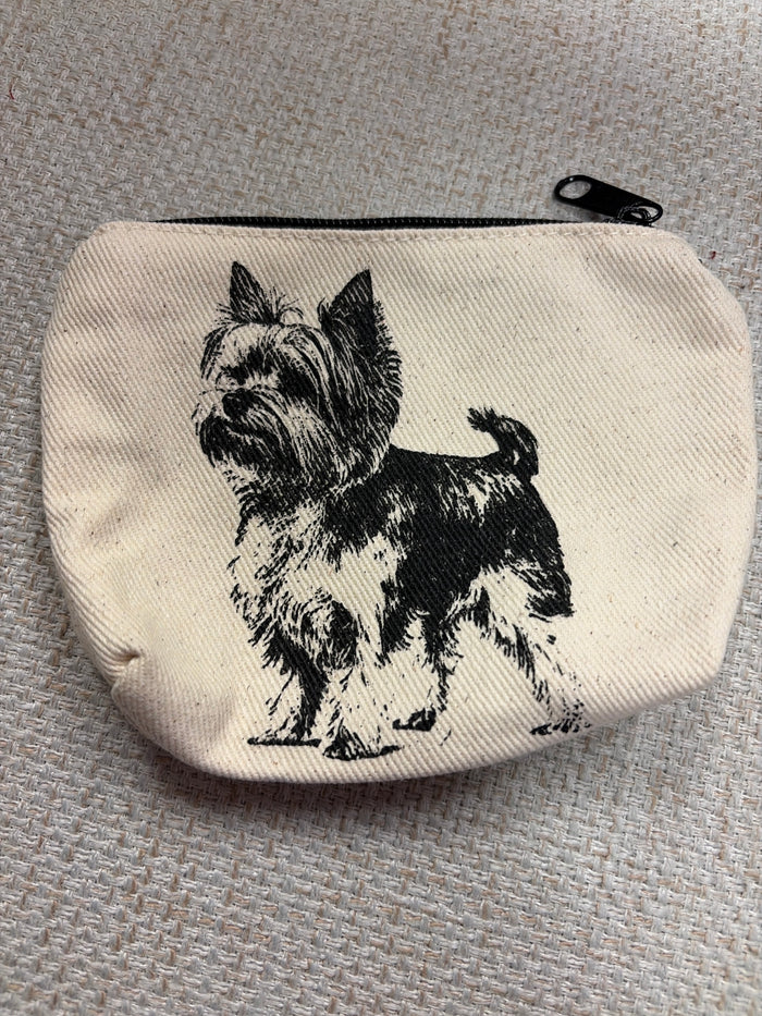 Rubyzaar canvas zip pouch with a compact, stylish design, featuring a zipper closure and durable fabric for everyday use.