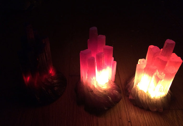 CAST CRYSTAL LED LIGHTS- SELENITE
