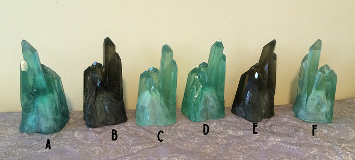 CAST CRYSTAL LIGHT- QUARTZ SPIKE