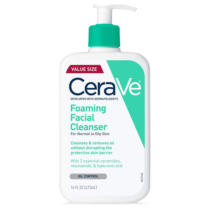 CERAVE Foaming Facial Cleanser for Normal to Oily Skin - Oil Control غسول للبشرة العادية والمختلطة و الدهنية