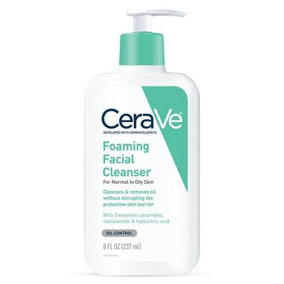 CERAVE Foaming Facial Cleanser for Normal to Oily Skin - Oil Control غسول للبشرة العادية والمختلطة و الدهنية