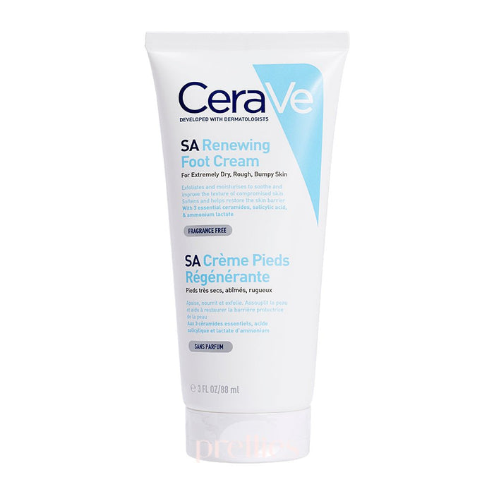 CeraVe SA Renewing Foot Cream 88ml (Light Blue)