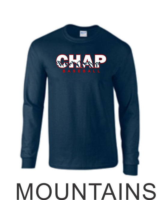 Chap Baseball Long Sleeve Tee in 4 Designs