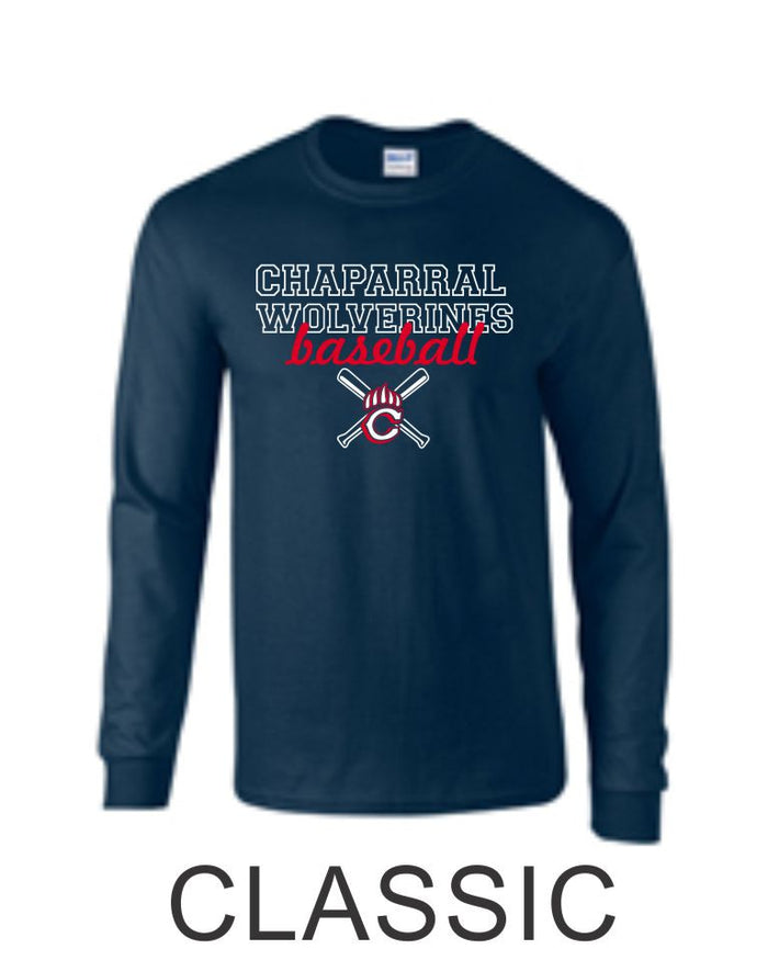 Chap Baseball Long Sleeve Tee in 4 Designs