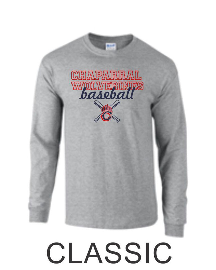 Chap Baseball Long Sleeve Tee in 4 Designs