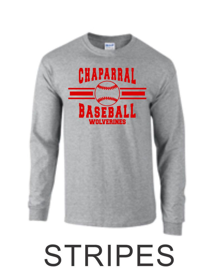 Chap Baseball Long Sleeve Tee in 4 Designs