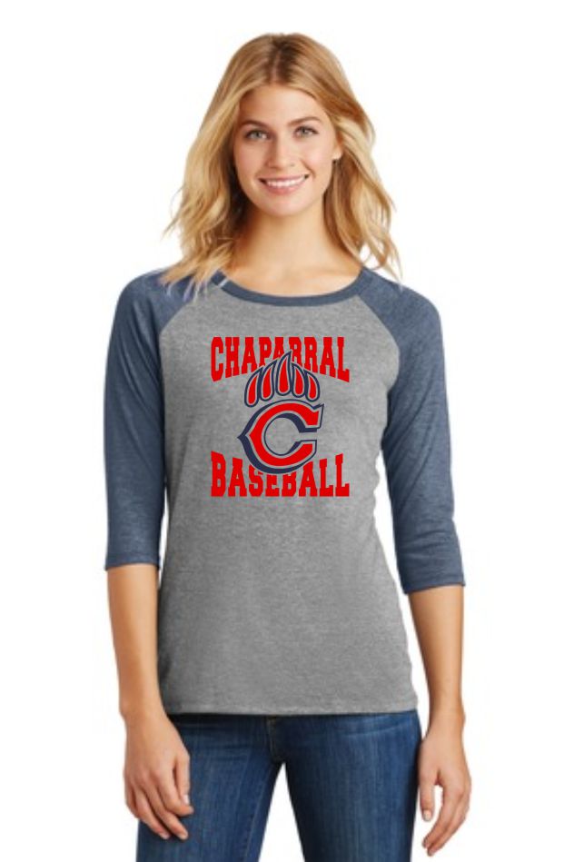 Chap Baseball Mama Raglan- Matte or Glitter