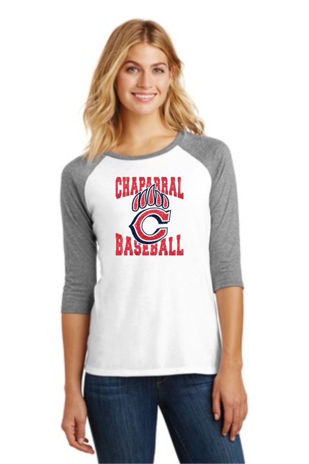 Chap Baseball Mama Raglan- Matte or Glitter