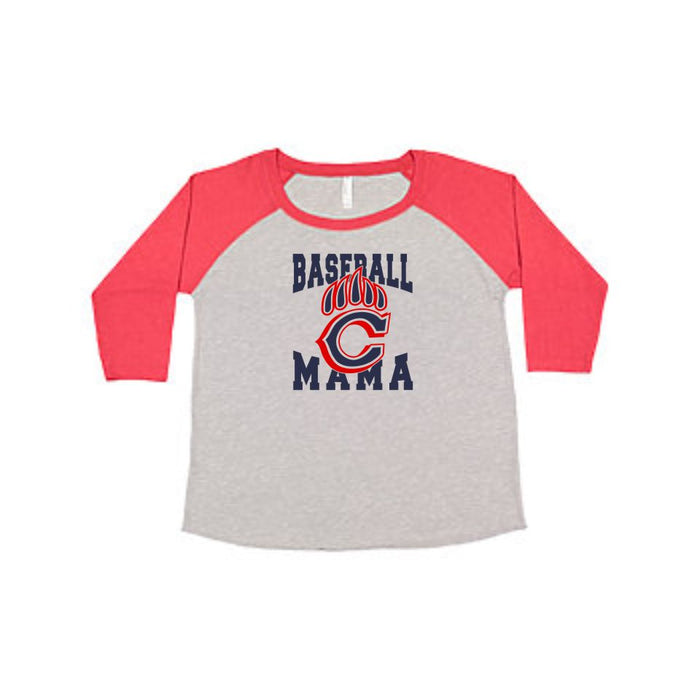 Chap Curvy Ladies Baseball Mama Raglan- Matte or Glitter