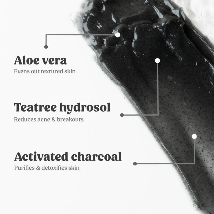 ingredients of charcoal facemask - Vilvah