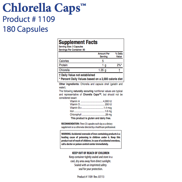 Chlorella Caps by Biotics Research