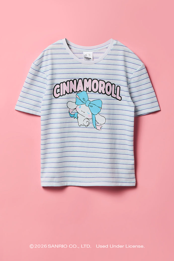 Cinnamoroll™ Girls Graphic Striped T-Shirt