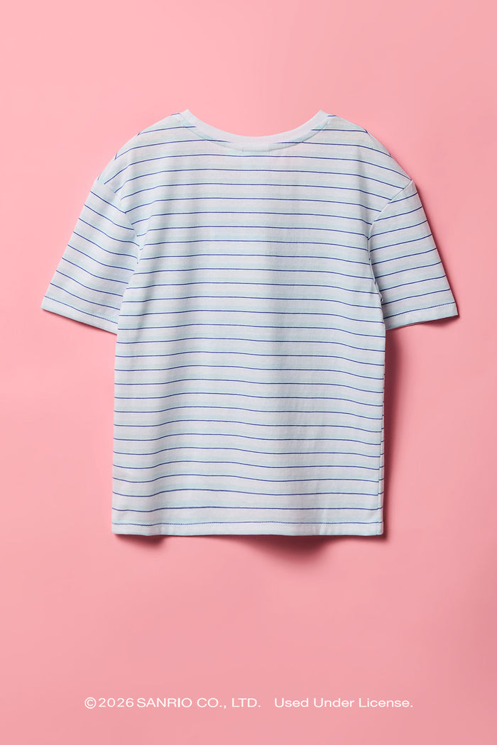 Cinnamoroll™ Girls Graphic Striped T-Shirt