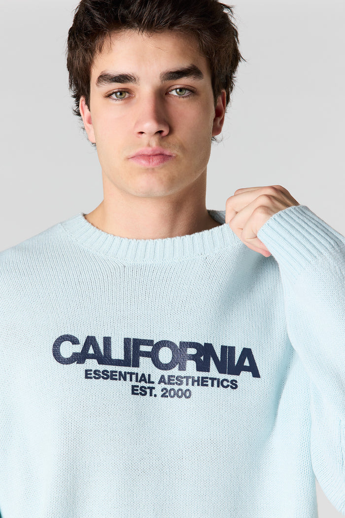 City Jacquard Knit Boxy Sweater
