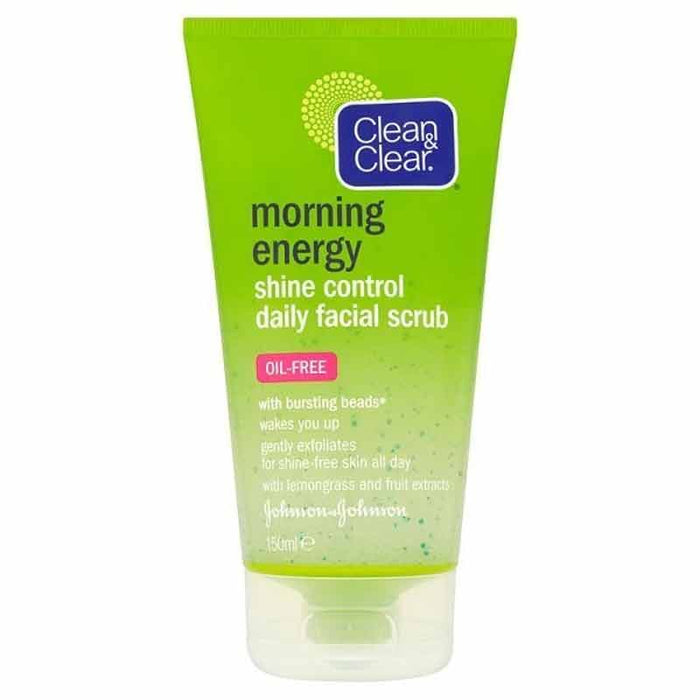 Clean and Clear Morning Energy Shine Control Daily Facial Scrub -150ml