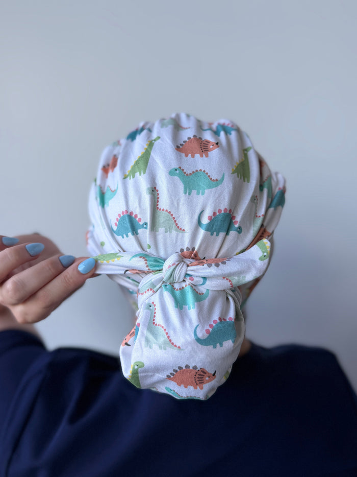 CloudCaps Scrub Cap | Friendly Dinos