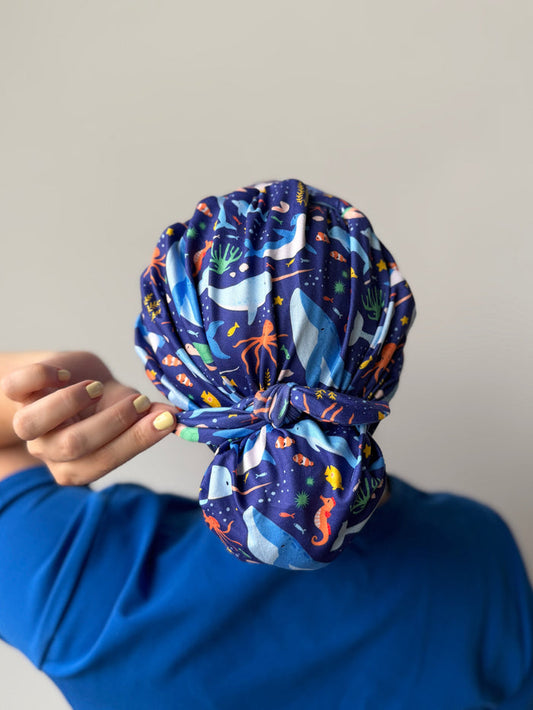 CloudCaps Scrub Cap | Sea Life