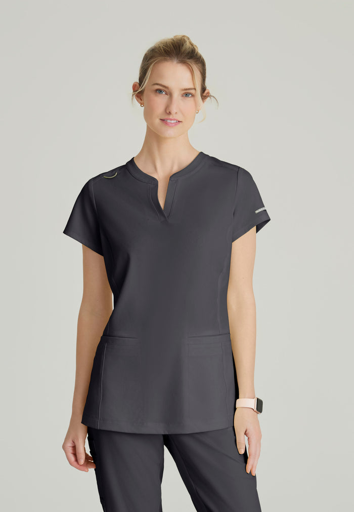 Coast Top - Pewter - Grey's Anatomy Scrubs