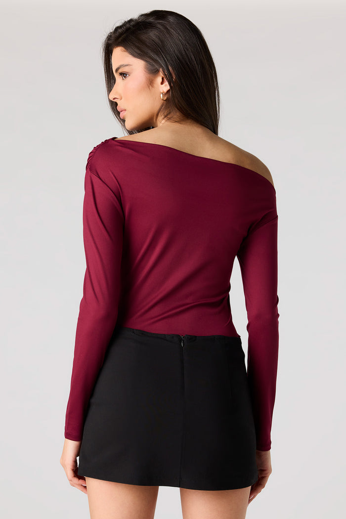 Contour Off Shoulder Long Sleeve Bodysuit