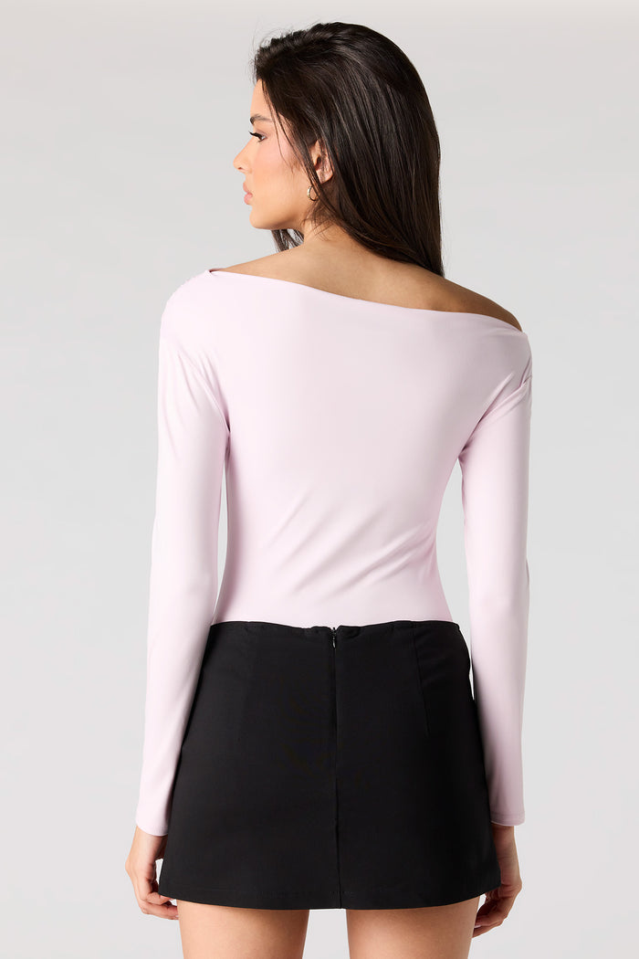 Contour Off Shoulder Long Sleeve Bodysuit