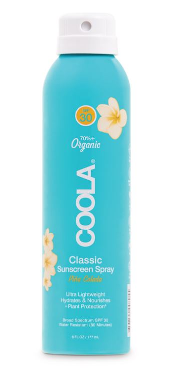 Coola Classic Body Organic Sunscreen Spray SPF 30 - Pina Colada