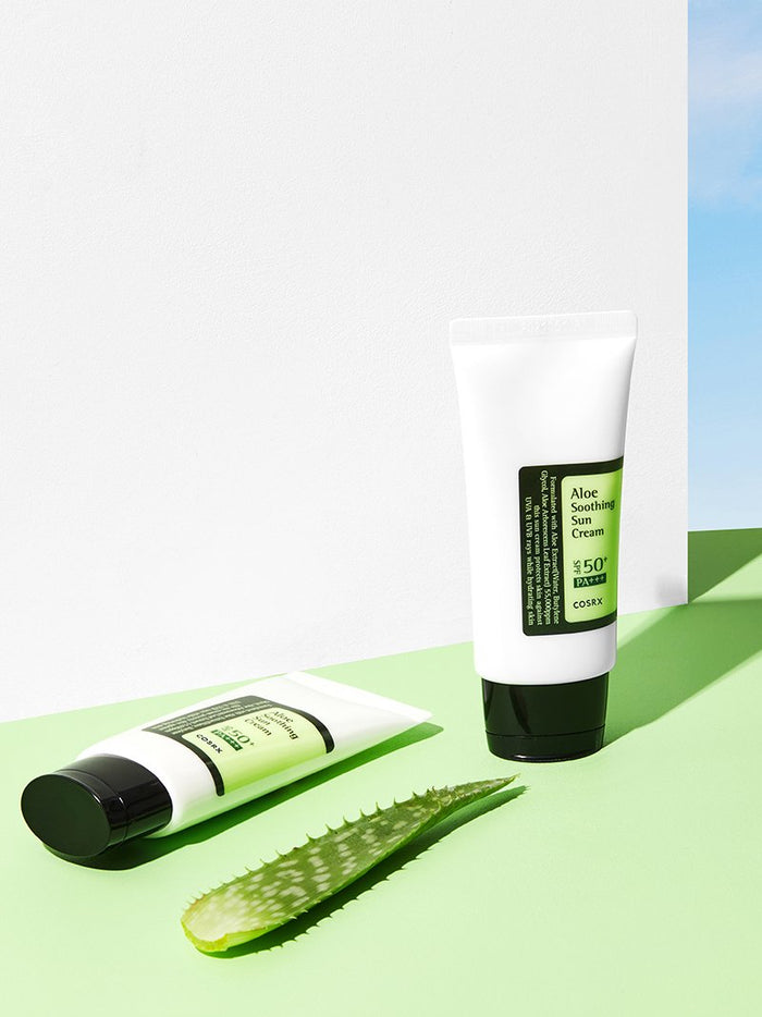 COSRX Aloe Soothing Sun Cream SPF50 PA+++ كريم واقي الشمس بالالوفيرا من كوزركس