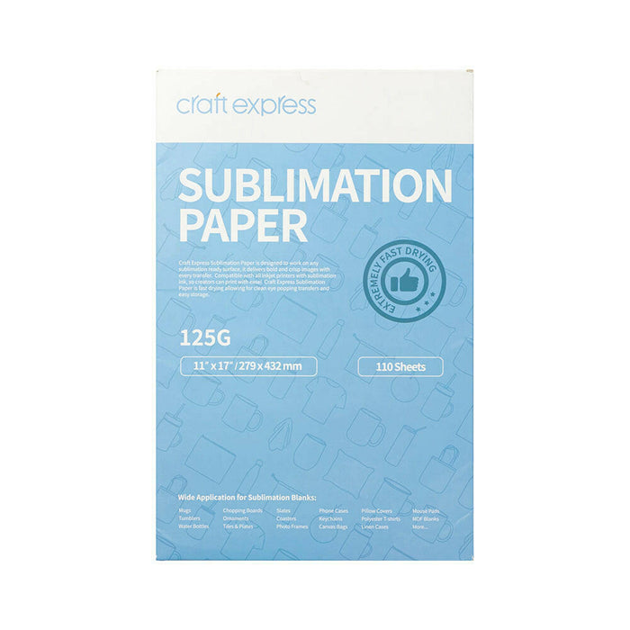 Craft Express 110 Pack Sublimation Transfer Paper.