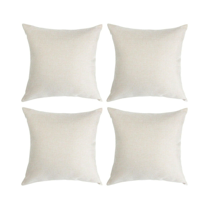 Craft Express 16" White Linen-Like Sublimation Pillow Cover – 16" Square Blank.
