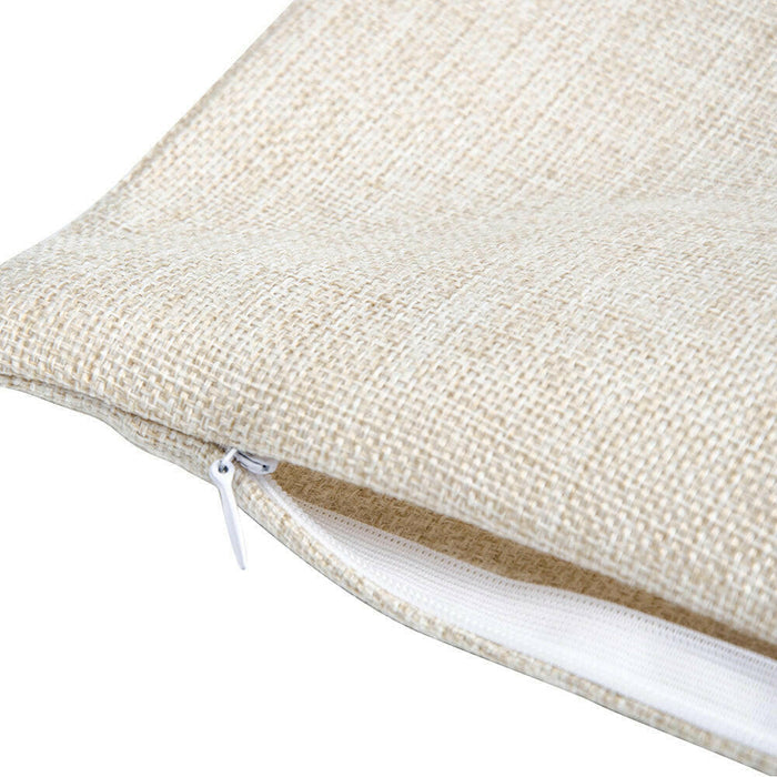 Craft Express 16" White Linen-Like Sublimation Pillow Cover – 16" Square Blank.