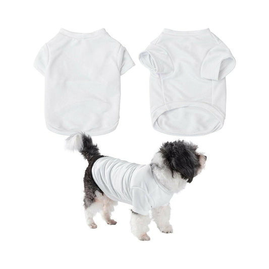 Craft Express 2 Pack Large Sublimation Pet T-Shirt – White Polyester.